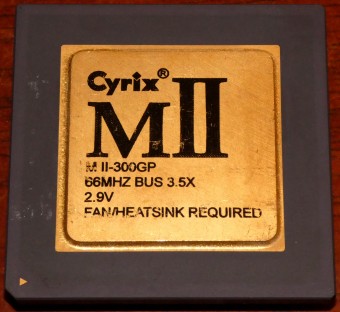 Cyrix M II PR300 MII-300GP CPU 66MHz Bus 2.9V 1995-1997